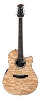 Ovation CS24P-4Q Celebrity Standard Plus Mid Cutaway Natural Quilt