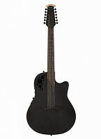 OVATION 2058TX-5 Elite T Deep Contour Cutaway Black Textured