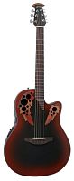 Ovation CE44-RRB Celebrity Elite Mid Cutaway Reverse Red Burst